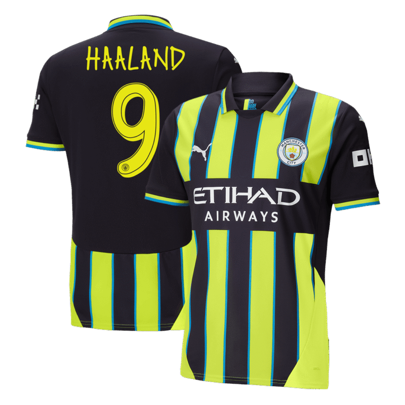 HAALAND #9 Manchester City Away Soccer Jersey 2024/25 - UCL