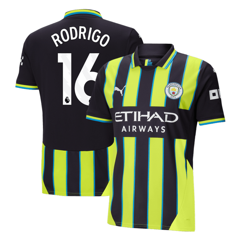 RODRIGO #16 Manchester City Away Soccer Jersey 2024/25