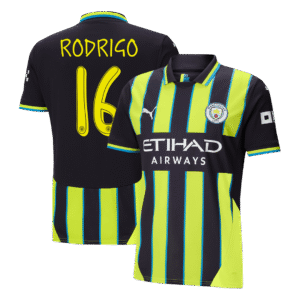RODRIGO #16 Manchester City Away Soccer Jersey 2024/25 - UCL