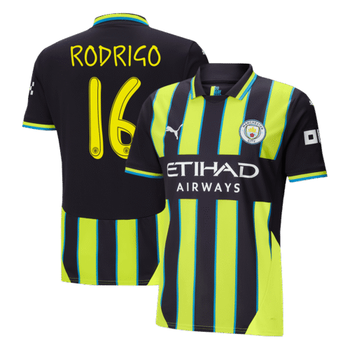 RODRIGO #16 Manchester City Away Soccer Jersey 2024/25 - UCL
