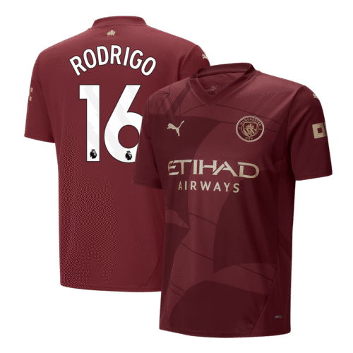 RODRIGO #16 Manchester City Third Away Soccer Jersey 2024/25