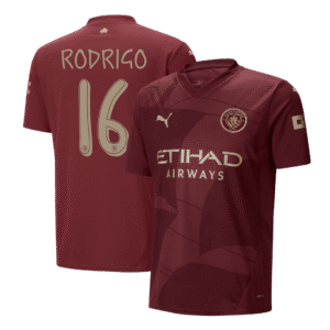 RODRIGO #16 Manchester City Third Away Soccer Jersey 2024/25 - UCL
