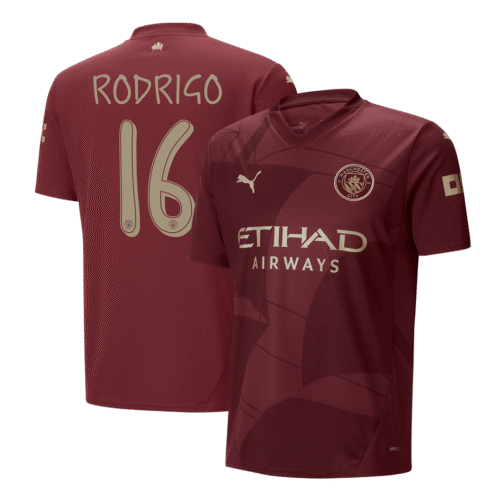 RODRIGO #16 Manchester City Third Away Soccer Jersey 2024/25 - UCL