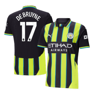 DE BRUYNE #17 Manchester City Away Soccer Jersey 2024/25