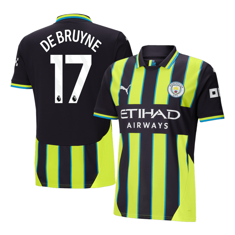 DE BRUYNE #17 Manchester City Away Soccer Jersey 2024/25