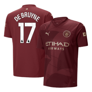 DE BRUYNE #17 Manchester City Third Away Soccer Jersey 2024/25