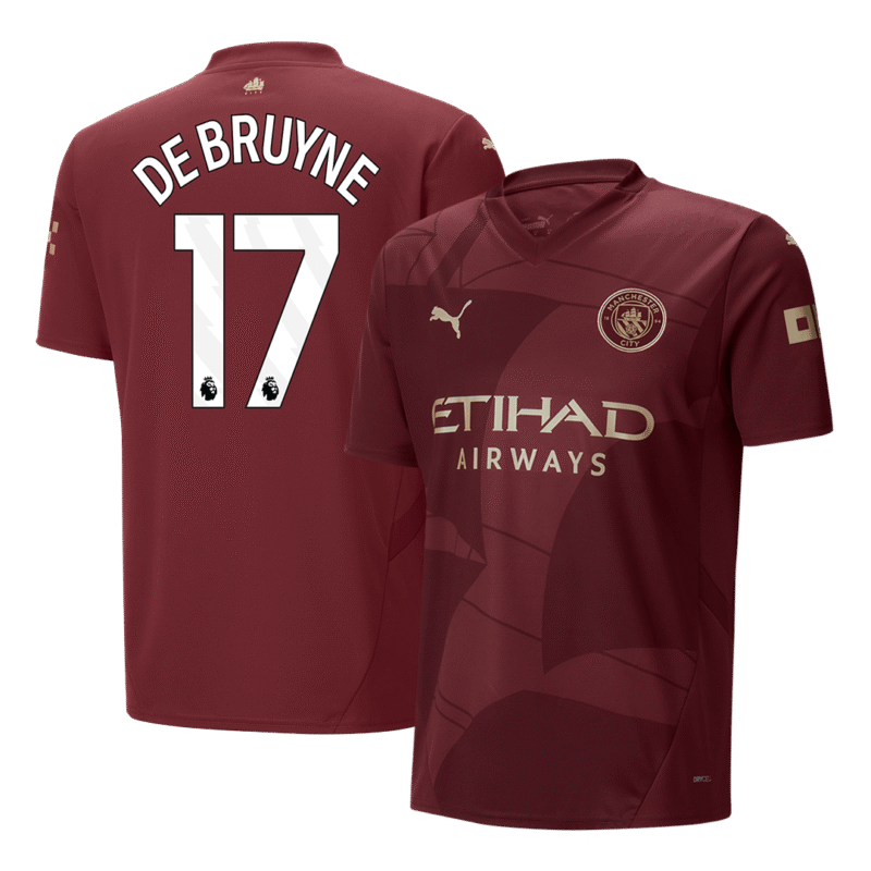 DE BRUYNE #17 Manchester City Third Away Soccer Jersey 2024/25