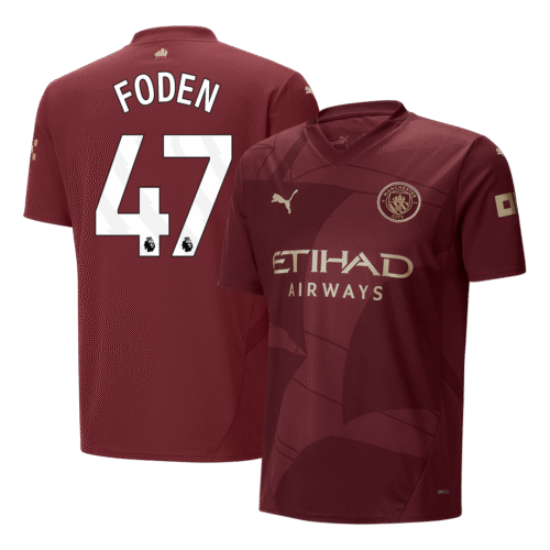FODEN #47 Manchester City Third Away Soccer Jersey 2024/25