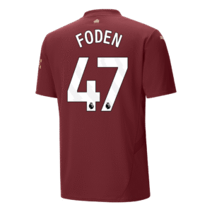FODEN #47 Manchester City Third Away Soccer Jersey 2024/25