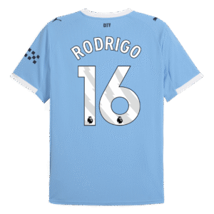 RODRIGO #16 Manchester City Home Soccer Jersey 2025/26