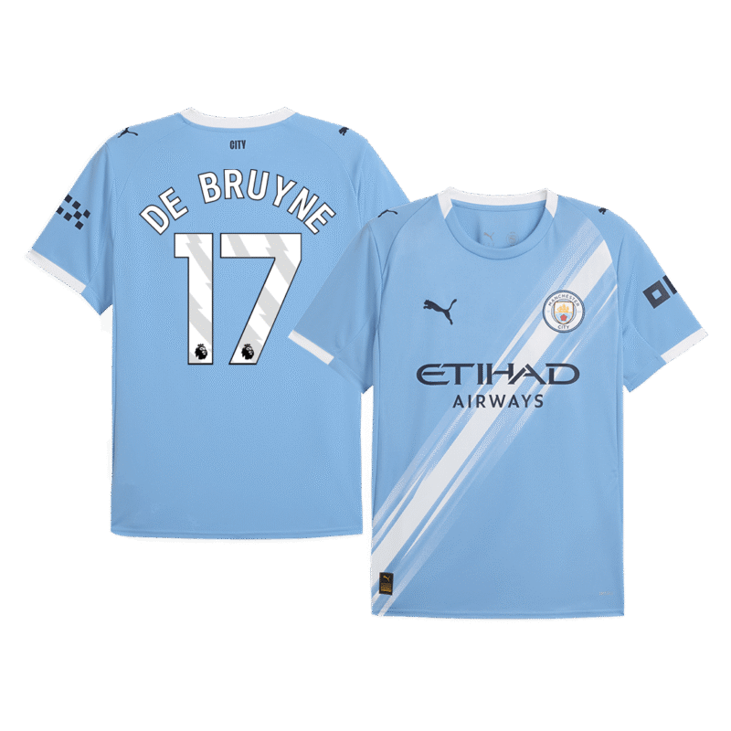 DE BRUYNE #17 Manchester City Home Soccer Jersey 2025/26