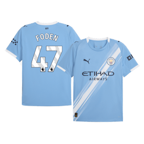 FODEN #47 Manchester City Home Soccer Jersey 2025/26