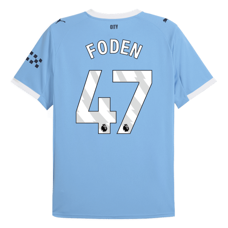 FODEN #47 Manchester City Home Soccer Jersey 2025/26