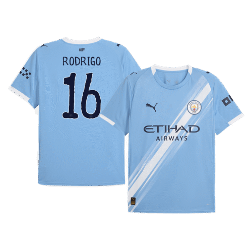RODRIGO #16 Manchester City Home Soccer Jersey 2025/26 - Club World Cup