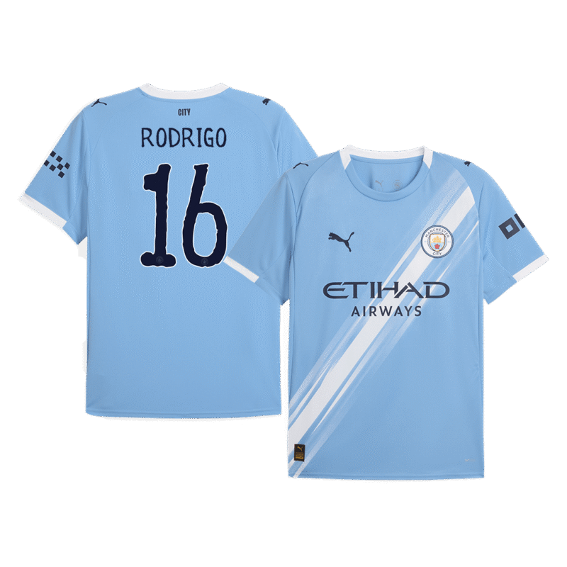 RODRIGO #16 Manchester City Home Soccer Jersey 2025/26 - Club World Cup