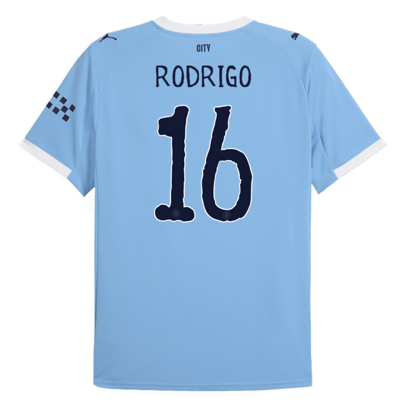 RODRIGO #16 Manchester City Home Soccer Jersey 2025/26 - Club World Cup