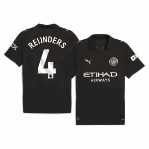Manchester City REIJNDERS #4 Away Soccer Jersey 2025/26
