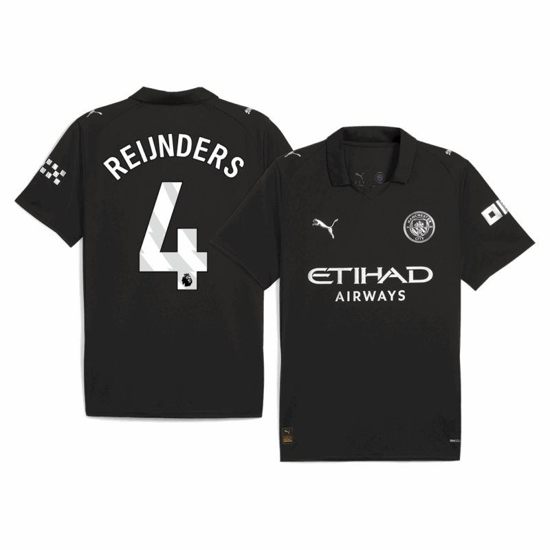 Manchester City REIJNDERS #4 Away Soccer Jersey 2025/26