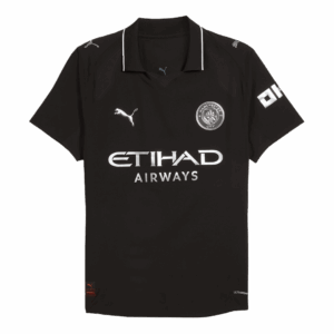 REIJNDERS #4 Authentic Manchester City Away Soccer Jersey 2025/26 Black