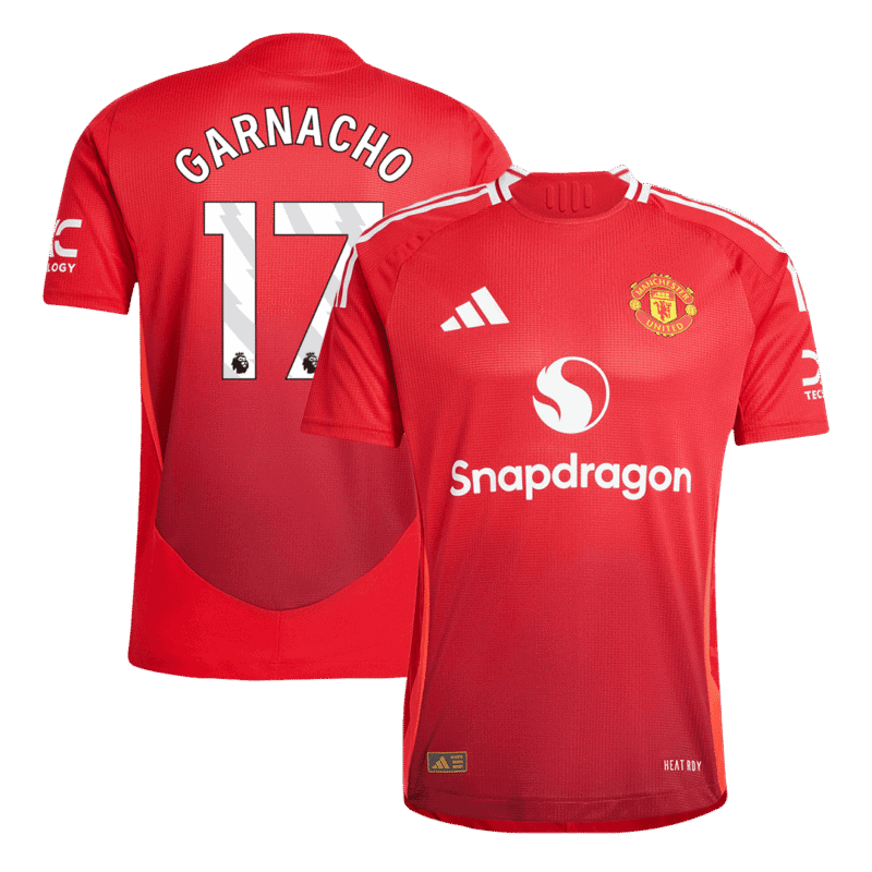 GARNACHO #17 Manchester United Home Authentic Soccer Jersey 2024/25