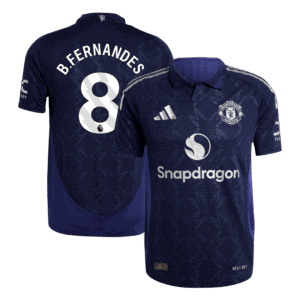 B.FERNANDES #8 Manchester United Away Authentic Soccer Jersey 2024/25