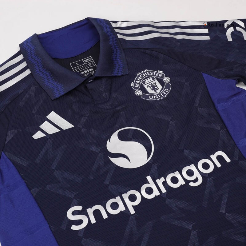 B.FERNANDES #8 Manchester United Away Authentic Soccer Jersey 2024/25
