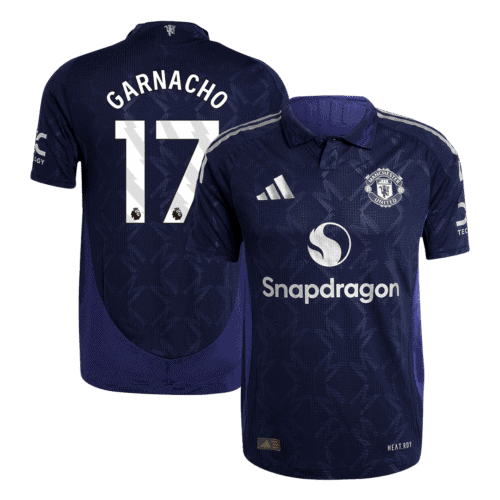 GARNACHO #17 Manchester United Away Authentic Soccer Jersey 2024/25