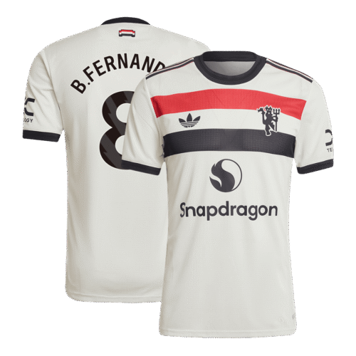 B.FERNANDES #8 Manchester United Third Away Authentic Soccer Jersey 2024/25