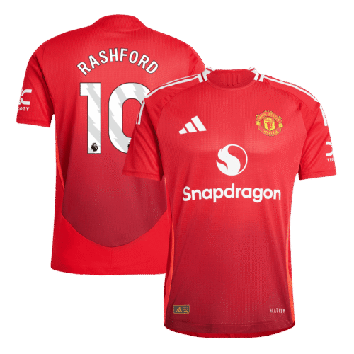 RASHFORD #10 Manchester United Home Authentic Soccer Jersey 2024/25