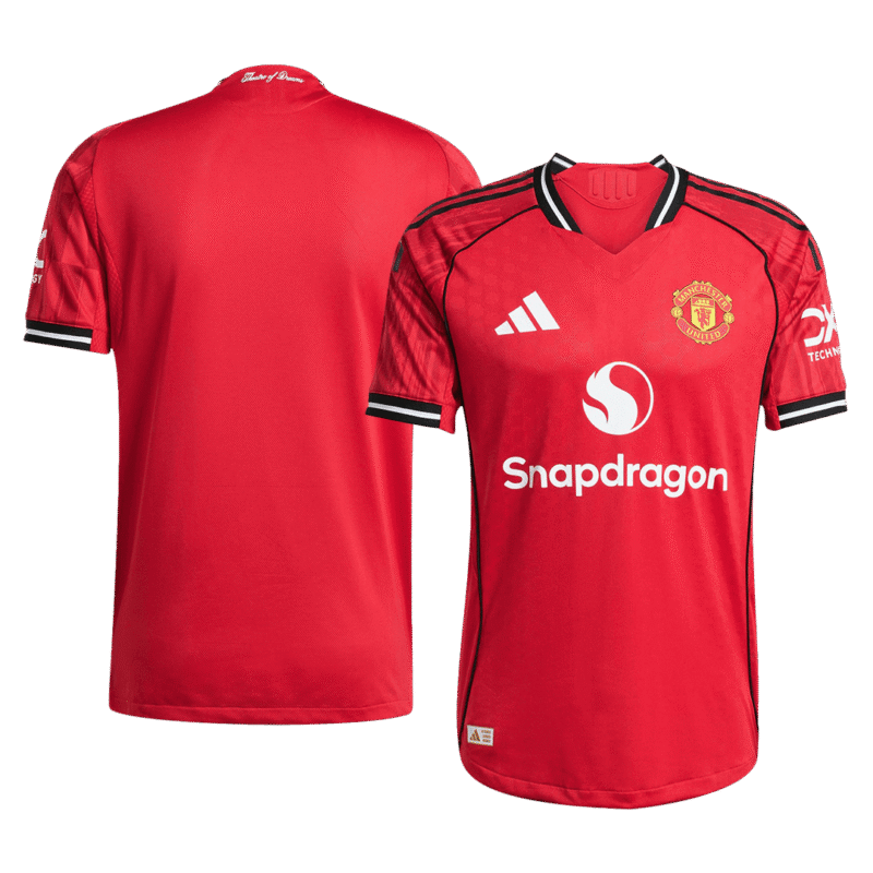Manchester United Home Authentic Soccer Jersey 2025/26