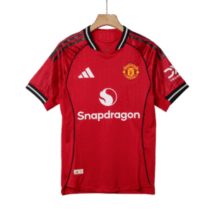 B.FERNANDES #8 Manchester United Home Authentic Soccer Jersey 2025/26