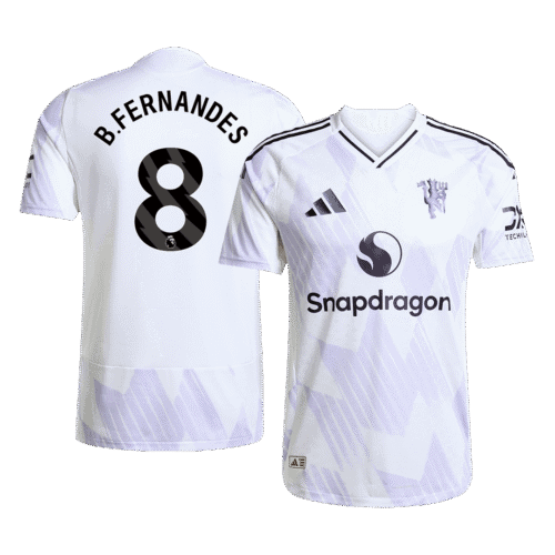 B.FERNANDES #8 Manchester United Away Authentic Soccer Jersey 2025/26