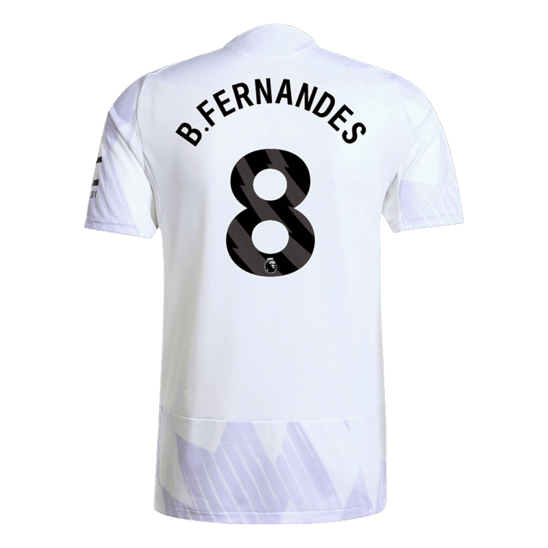 B.FERNANDES #8 Manchester United Away Authentic Soccer Jersey 2025/26