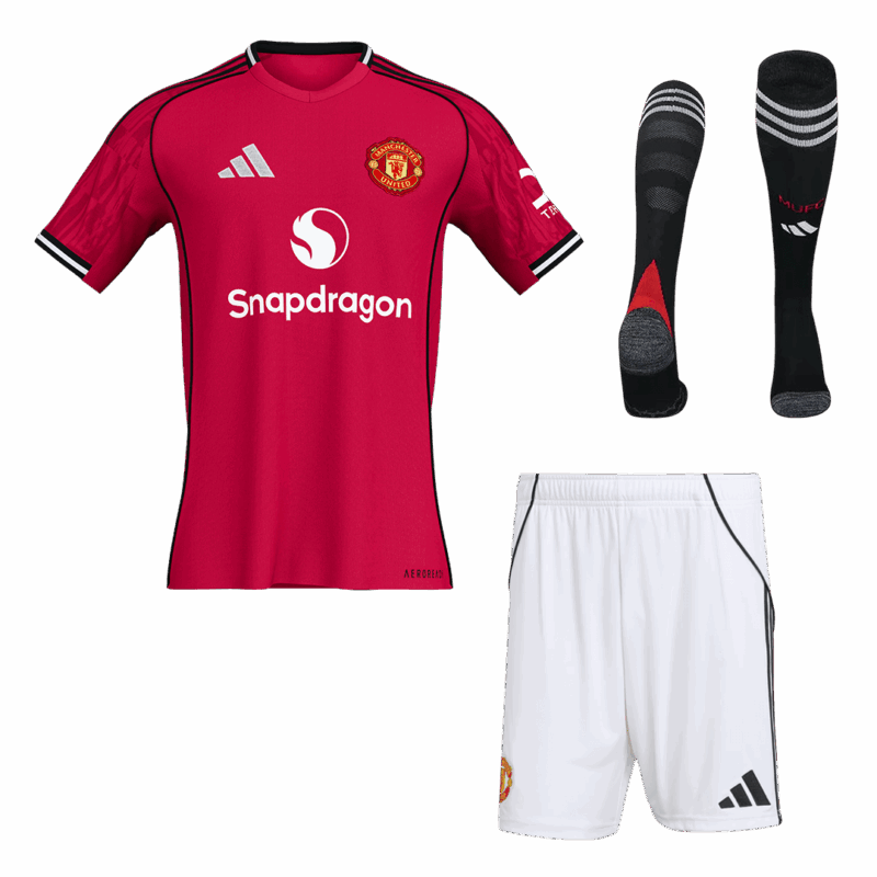 Manchester United Home Jerseys Full Kit 2025/26