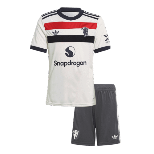 Manchester United Third Away Kids Soccer Jerseys Kit 2024/25