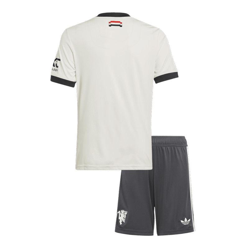 Manchester United Third Away Kids Soccer Jerseys Kit 2024/25