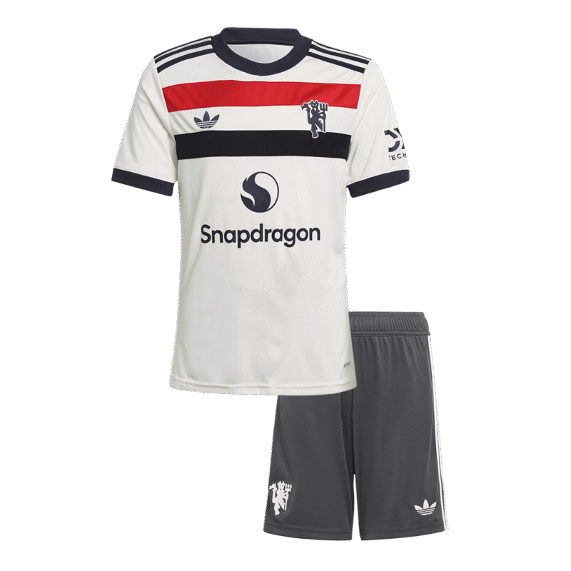 Manchester United Third Away Kids Soccer Jerseys Kit 2024/25