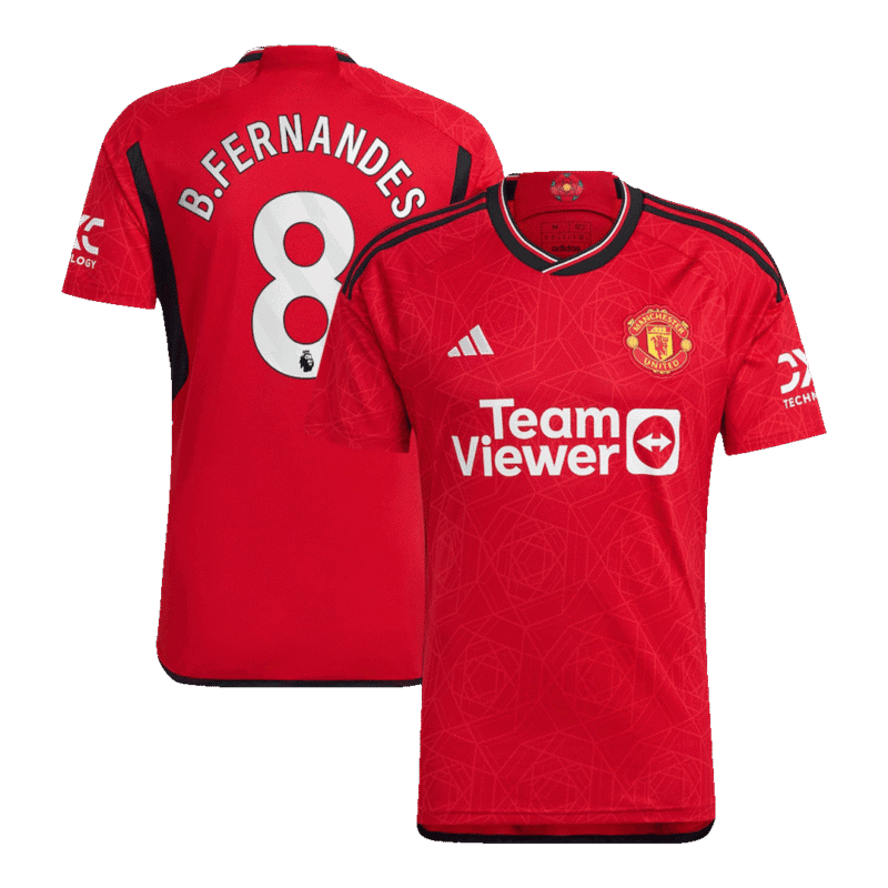 B.FERNANDES #8 Manchester United Home Jersey 2023/24