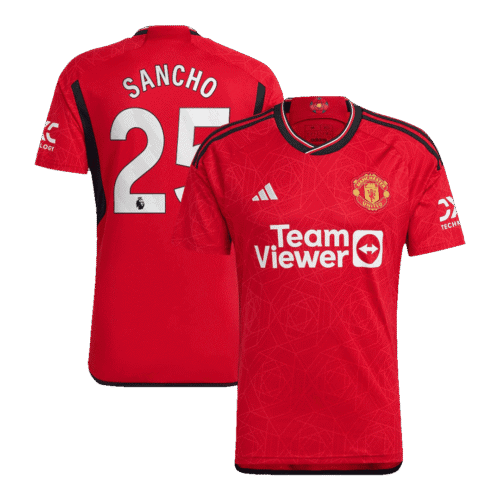 SANCHO #25 Manchester United Home Jersey 2023/24