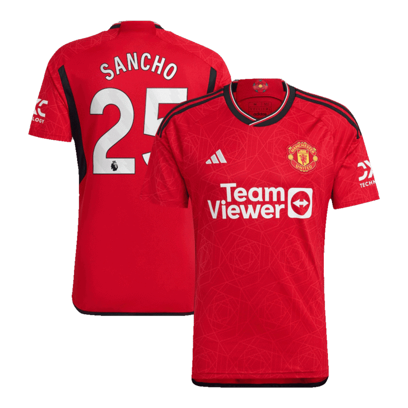 SANCHO #25 Manchester United Home Jersey 2023/24