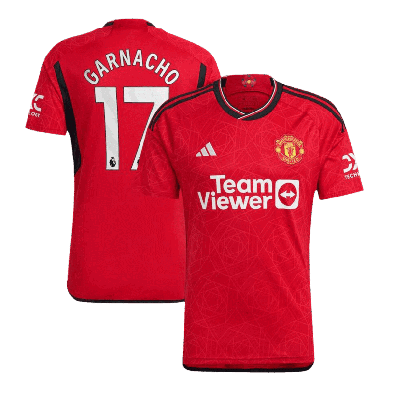 GARNACHO #17 Manchester United Home Soccer Jersey 2023/24