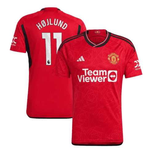 HØJLUND #11 Manchester United Home Soccer Jersey 2023/24