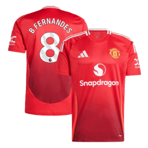B.FERNANDES #8 Manchester United Home Soccer Jersey 2024/25