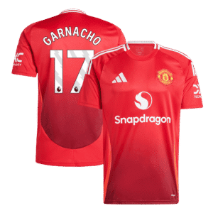 GARNACHO #17 Manchester United Home Soccer Jersey 2024/25