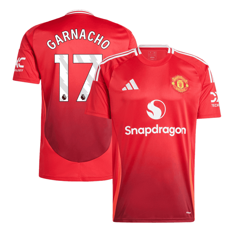 GARNACHO #17 Manchester United Home Soccer Jersey 2024/25