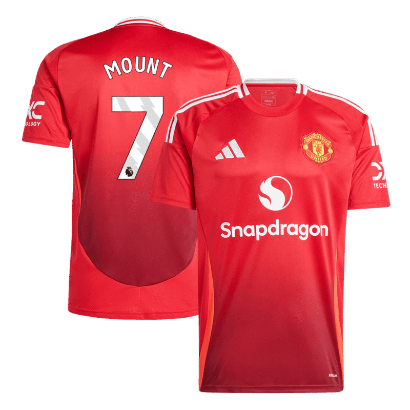 MOUNT #7 Manchester United Home Soccer Jersey 2024/25