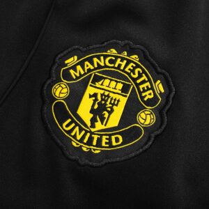 Kid's Manchester United Zipper Sweatshirt Kit(Top+Pants) 25/26 Black