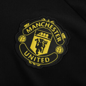 Kid's Manchester United Zipper Sweatshirt Kit(Top+Pants) 25/26 Black