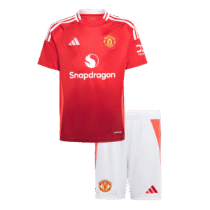 Manchester United Home Kids Soccer Jerseys Kit 2024/25