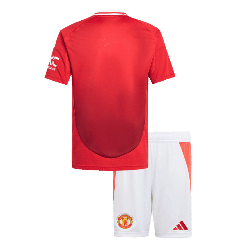 Manchester United Home Kids Soccer Jerseys Kit 2024/25